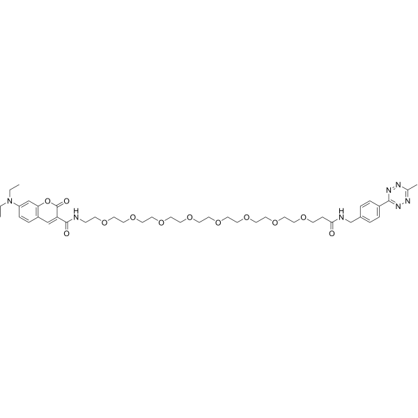 Coumarin-PEG8-tetrazine